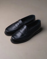Berwick French Loafers Grain – Black